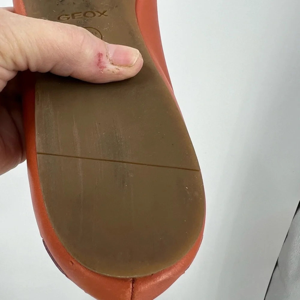 GEOX Respria leather flat 39.5/9.5